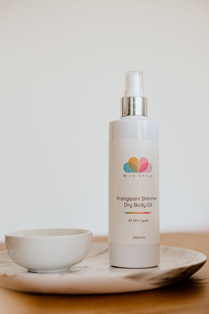 Frangipani Dry Body Oil with Eco Shimmer