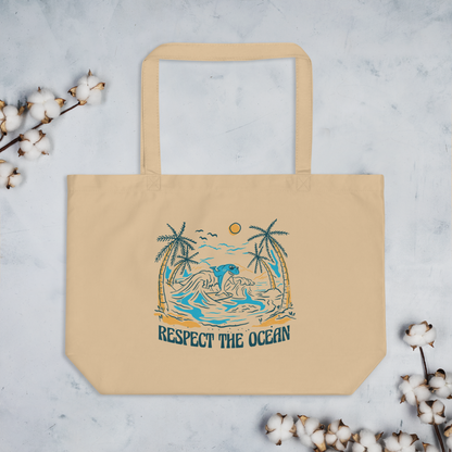 Large organic tote bag - Wild Shrub